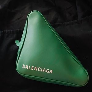 Balenciaga Triangle Pouch Medium- Green💚